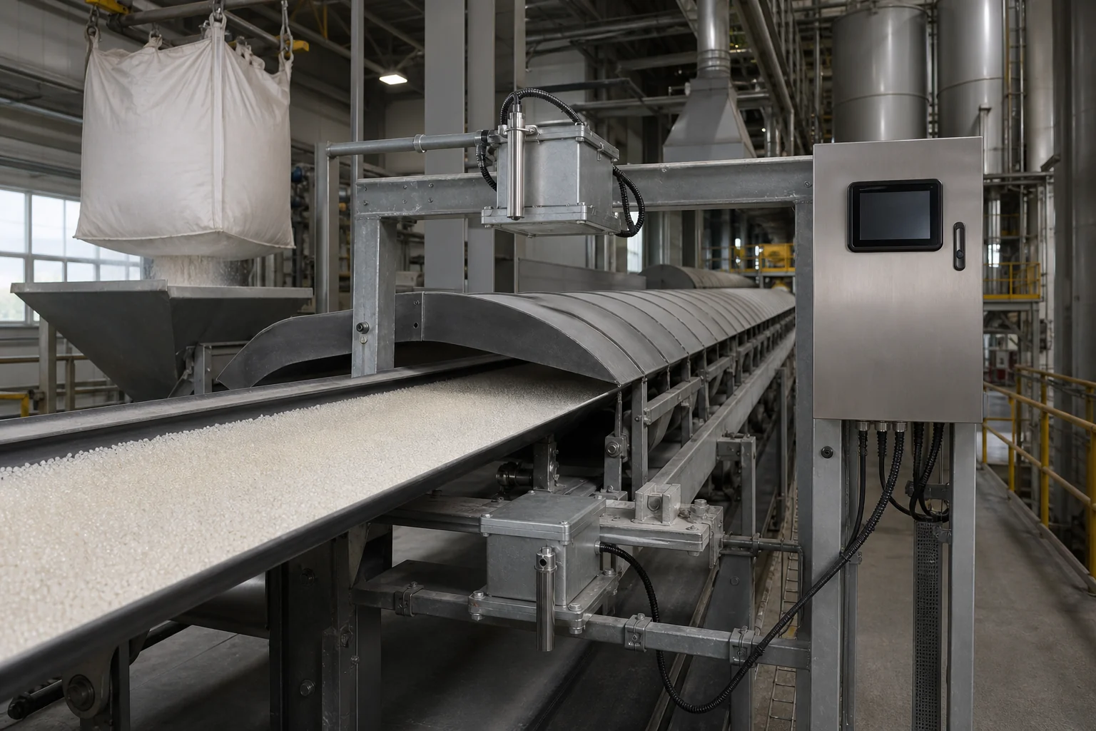 Powder and granule receiving